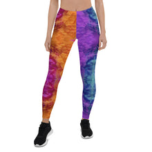 Load image into Gallery viewer, 'Rainbow Smoke Chakra' Adult Leggings