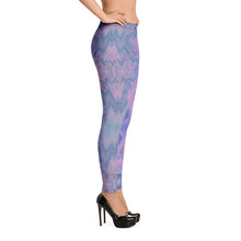 Load image into Gallery viewer, 'Pink & Blue Tie Dye Swirl' Adult Leggings