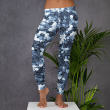 Load image into Gallery viewer, 'Blue Glitter Confetti Print' Adult Leggings