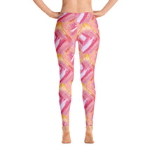 Load image into Gallery viewer, 'Pretty Pink Lipstick Swatch Print' Leggings