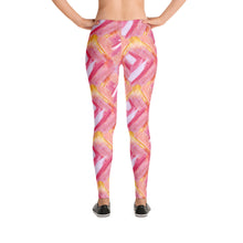 Load image into Gallery viewer, 'Pretty Pink Lipstick Swatch Print' Leggings