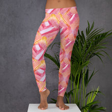 Load image into Gallery viewer, 'Pretty Pink Lipstick Swatch Print' Leggings