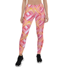 Load image into Gallery viewer, 'Pretty Pink Lipstick Swatch Print' Leggings