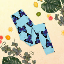 Load image into Gallery viewer, 'Butterfly Blue Sky' Leggings