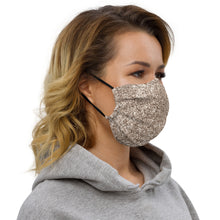 Load image into Gallery viewer, 'Gold Glitter Print' Premium face mask