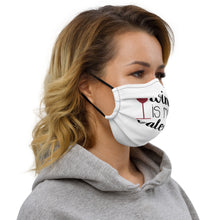 Load image into Gallery viewer, 'Wine Is My Valentine' Premium face mask