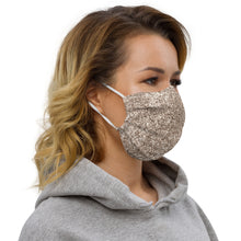 Load image into Gallery viewer, 'Gold Glitter Print' Premium face mask