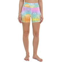 Load image into Gallery viewer, 'Chakra Rainbow Dreams' Yoga Shorts