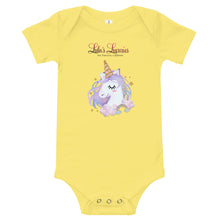 Load image into Gallery viewer, 'Lulu's Luxuries Unicorn' Baby Onesie T-Shirt