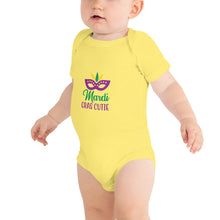 Load image into Gallery viewer, 'Mardi Gras Cutie' Baby Short Sleeve One Piece