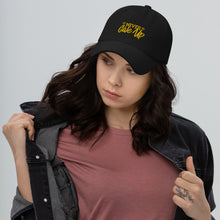 Load image into Gallery viewer, 'Never Give Up' Gold Embroidered Dad Hat