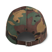 Load image into Gallery viewer, 'Never Give Up' Gold Embroidered Dad Hat
