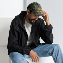 Load image into Gallery viewer, 'Never Give Up' Gold Embroidered Dad Hat