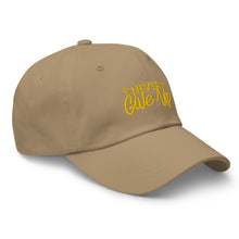Load image into Gallery viewer, 'Never Give Up' Gold Embroidered Dad Hat