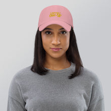 Load image into Gallery viewer, 'Never Give Up' Gold Embroidered Dad Hat