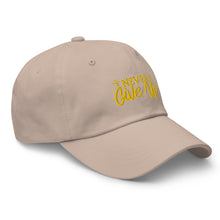 Load image into Gallery viewer, 'Never Give Up' Gold Embroidered Dad Hat