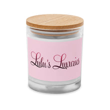 Load image into Gallery viewer, Lulu's Luxuries Pink Glass Jar Candle