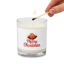 Load image into Gallery viewer, 'Merry Christmas Bells' Glass Jar Soy Wax Candle