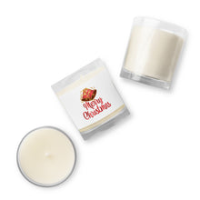 Load image into Gallery viewer, 'Merry Christmas Bells' Glass Jar Soy Wax Candle