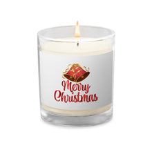 Load image into Gallery viewer, 'Merry Christmas Bells' Glass Jar Soy Wax Candle