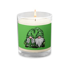 Load image into Gallery viewer, 'Green Lucky Gnomes' Glass Jar Soy Wax Candle