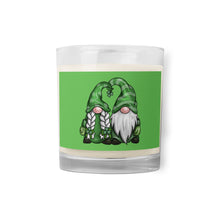 Load image into Gallery viewer, 'Green Lucky Gnomes' Glass Jar Soy Wax Candle
