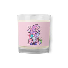 Load image into Gallery viewer, 'Pink Easter Egg Gnome' Glass Jar Soy Wax Candle