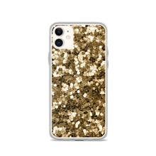 Load image into Gallery viewer, 'Gold Glitter Confetti Print' iPhone Case