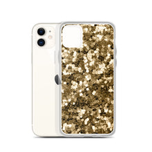 Load image into Gallery viewer, 'Gold Glitter Confetti Print' iPhone Case