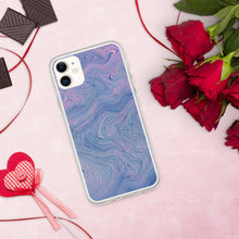 Load image into Gallery viewer, 'Pink & Blue Tie Dye Swirl Print' iPhone Case