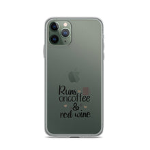 Load image into Gallery viewer, 'Runs On Coffee & Red Wine' iPhone Case