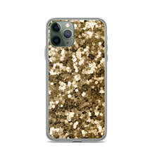 Load image into Gallery viewer, 'Gold Glitter Confetti Print' iPhone Case