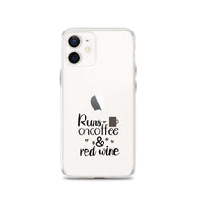 Load image into Gallery viewer, 'Runs On Coffee & Red Wine' iPhone Case