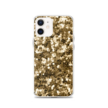 Load image into Gallery viewer, 'Gold Glitter Confetti Print' iPhone Case
