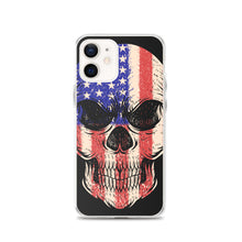 Load image into Gallery viewer, 'American Flag Skull' iPhone Case