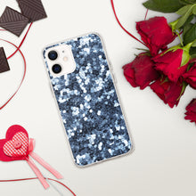 Load image into Gallery viewer, 'Blue Glitter Sparkle Confetti Print' iPhone Case