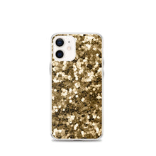 Load image into Gallery viewer, 'Gold Glitter Confetti Print' iPhone Case