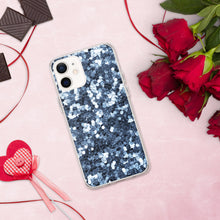 Load image into Gallery viewer, 'Blue Glitter Sparkle Confetti Print' iPhone Case