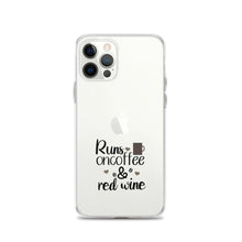 Load image into Gallery viewer, 'Runs On Coffee & Red Wine' iPhone Case