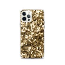 Load image into Gallery viewer, 'Gold Glitter Confetti Print' iPhone Case