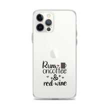 Load image into Gallery viewer, 'Runs On Coffee & Red Wine' iPhone Case