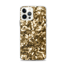 Load image into Gallery viewer, 'Gold Glitter Confetti Print' iPhone Case