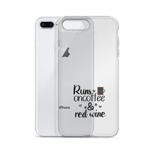 Load image into Gallery viewer, 'Runs On Coffee & Red Wine' iPhone Case