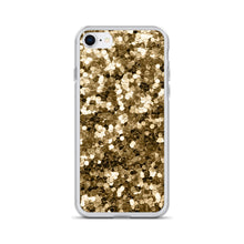 Load image into Gallery viewer, 'Gold Glitter Confetti Print' iPhone Case