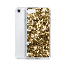 Load image into Gallery viewer, 'Gold Glitter Confetti Print' iPhone Case