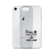 Load image into Gallery viewer, 'Runs On Coffee & Red Wine' iPhone Case