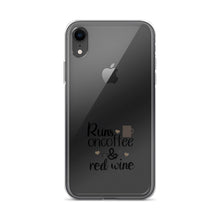 Load image into Gallery viewer, 'Runs On Coffee & Red Wine' iPhone Case