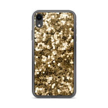 Load image into Gallery viewer, 'Gold Glitter Confetti Print' iPhone Case