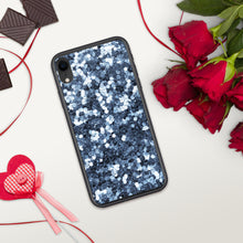 Load image into Gallery viewer, 'Blue Glitter Sparkle Confetti Print' iPhone Case