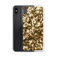 Load image into Gallery viewer, 'Gold Glitter Confetti Print' iPhone Case